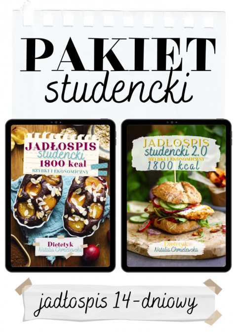 Pakiet studencki 1.0 + 2.0 1800 kcal